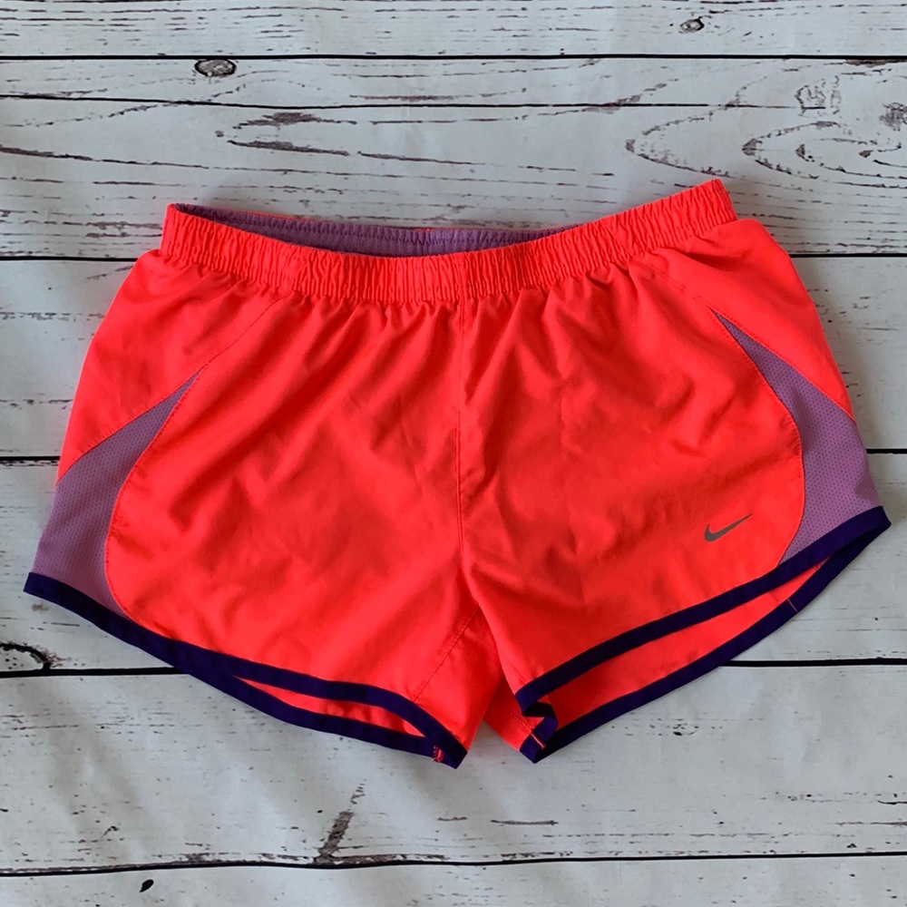 Nike Neon Pink & Purple Running Shorts w/ Liner S